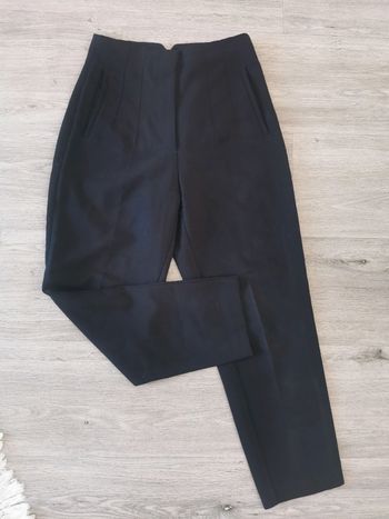 Pantalon à pince/de tailleur noir - Zara