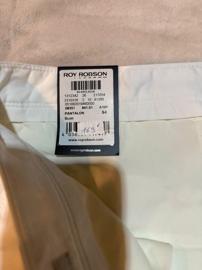 Roy robson - Chino, Blanc, taille 48 - photo numéro 3