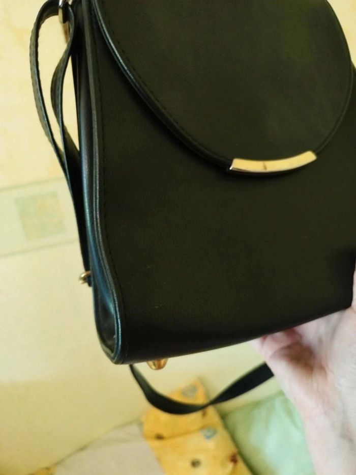 Sac noir bandoulière carré vintage y2k vintage - photo numéro 5