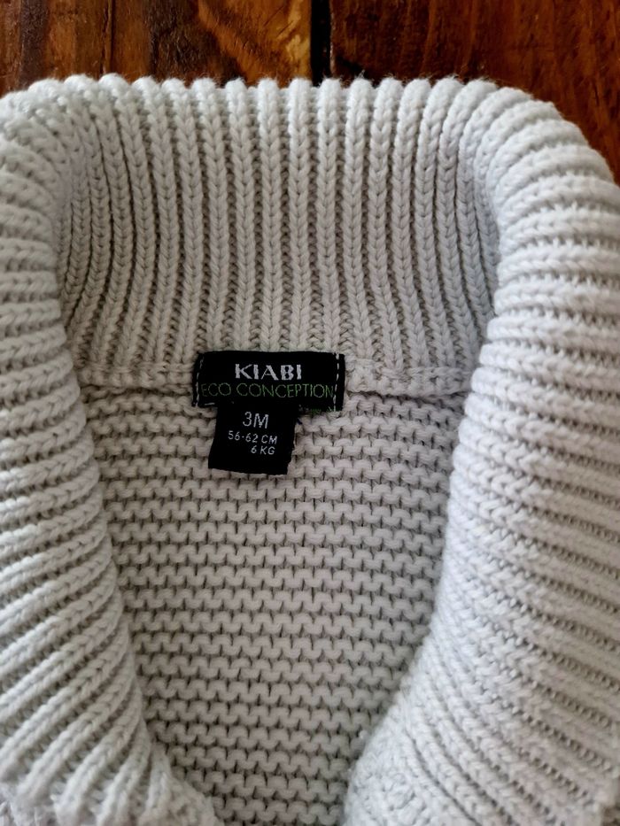 Veste épaisse style tricot 3 mois