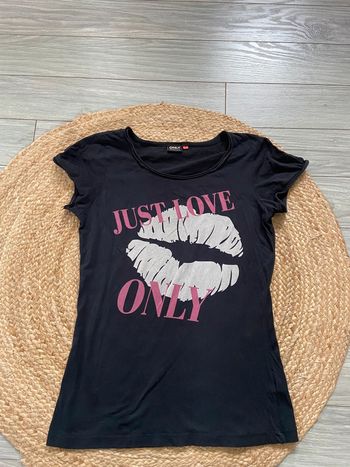 T-shirt femme noir Only Taille M