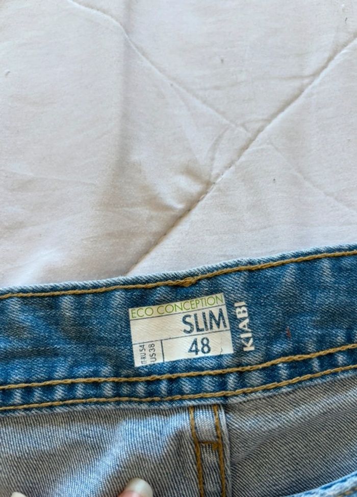 Jean homme Kiabi éco-conception – coupe slim – taille 2XL 50/52 – bleu clair - photo numéro 6