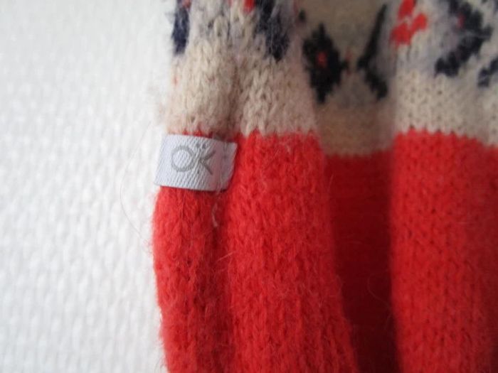 Echarpe orange motifs Okaïdi TBE - photo numéro 5