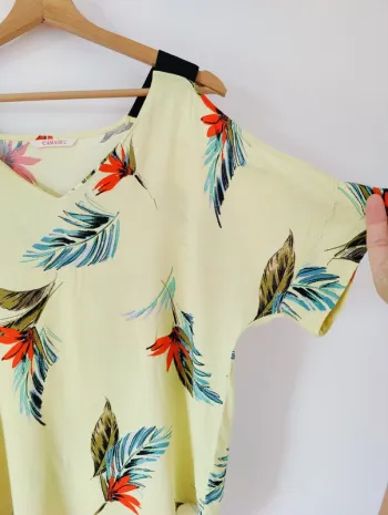 Blouse tropical Camaieu