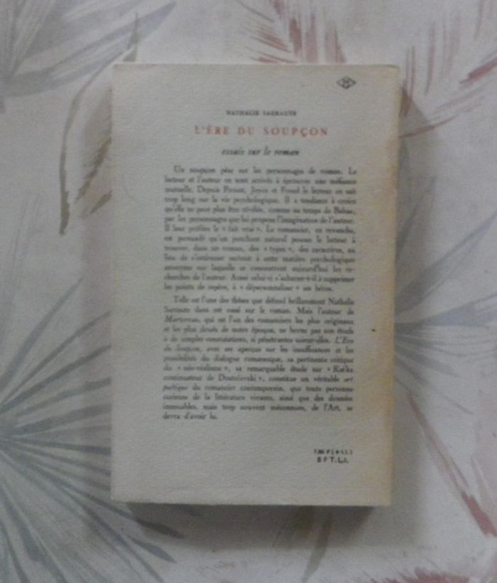 L'Ere du soupçon Essais sur le roman par Nathalie Sarraute - photo numéro 2