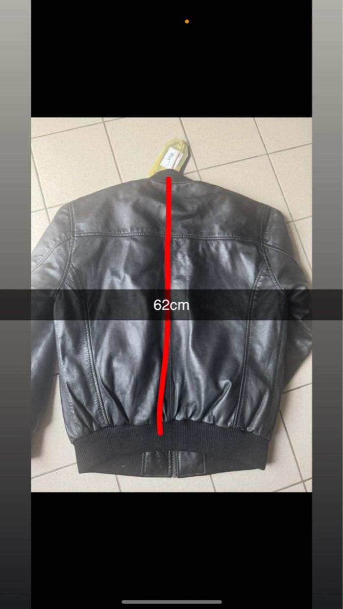 Veste en cuir noir - photo numéro 7