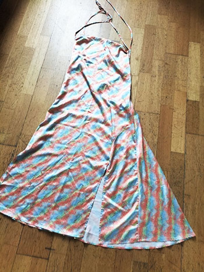 Robe effet satin  à bretelle Femme taille 38/40 RETRO&ICONE - photo numéro 2