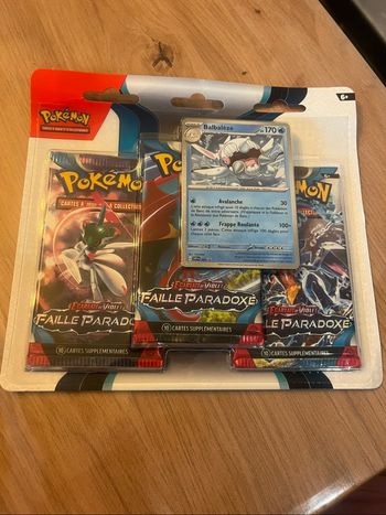 Pokémon Tripack de 3 boosters EV04 Faille Paradoxe Balbaleze