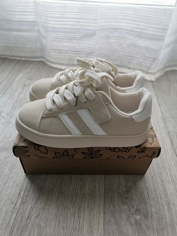 Basket beige et blanche - unisexe - taille 36