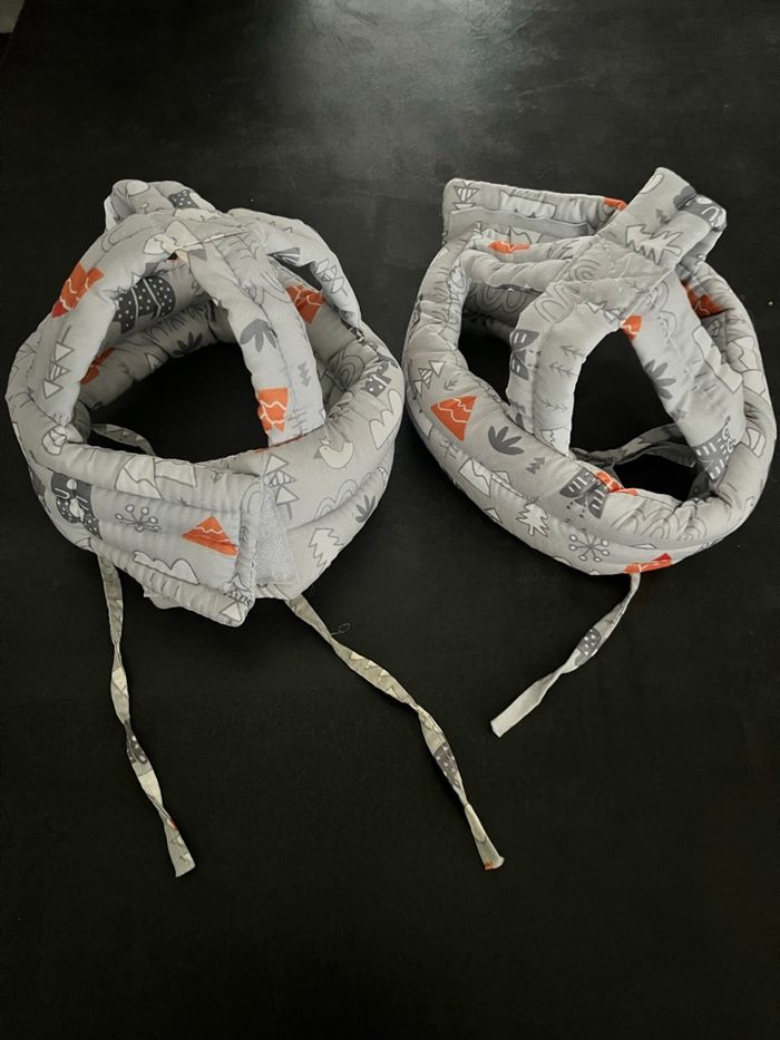 Lot de 2 Protège-tête bébé - Casque tissu
