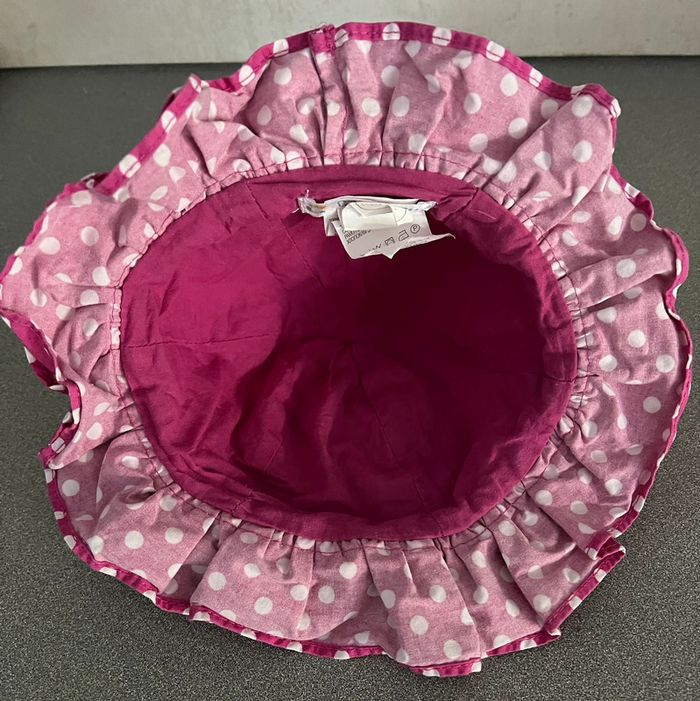 Chapeau rose à pois taille 45cm Kitchoun - photo numéro 4