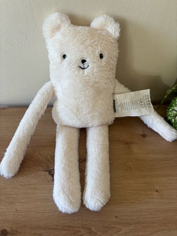 Doudou peluche chat ours souris blanc maisons du monde