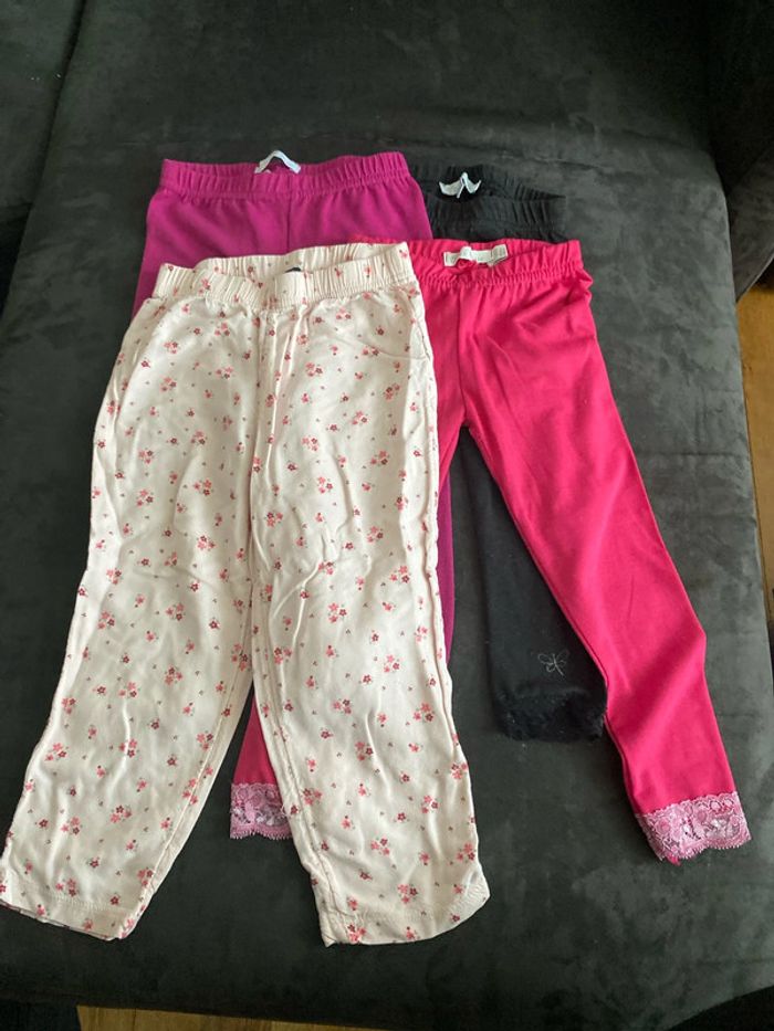 Lot leggings fille 3 ans