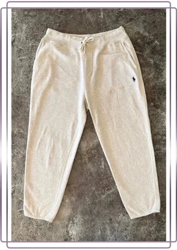Pantalon jogging gris homme Ralph Lauren taille M Men track pants Pantaloni uomo Jogginghosen Herren - photo numéro 2