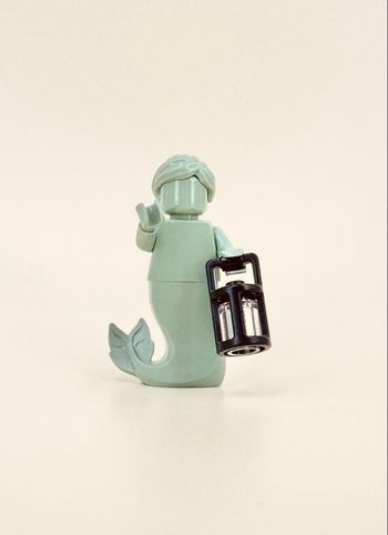 Lego Figurines One Piece : Statue de Sirène Monochrome (Sand Green) - NEUF