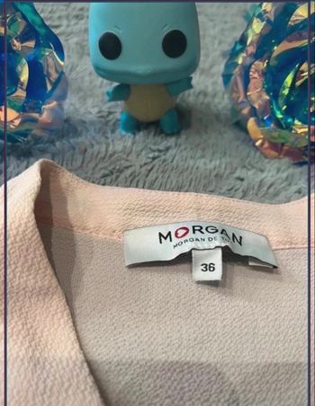  Top fluide Morgan - Détails perles dorées