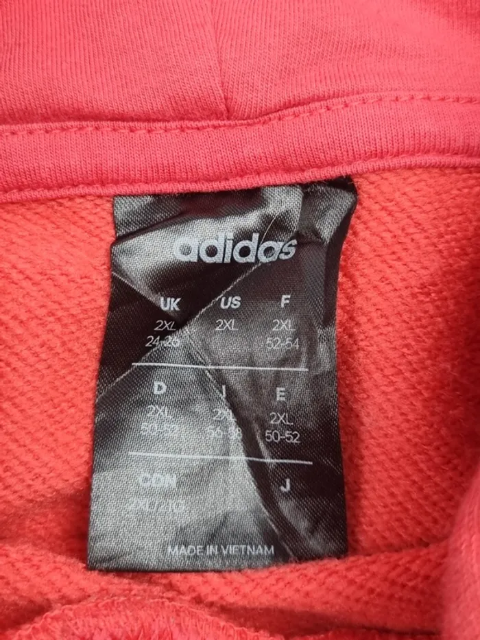Sweat à capuche Adidas rose – Taille XXL Femme (mesures en photos) - photo numéro 7