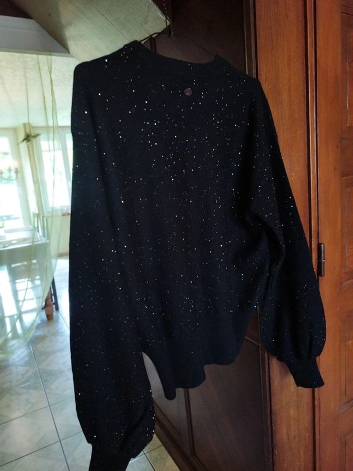 Pull sweat noir pailleté vintage Desigual L/40 y2k - photo numéro 7