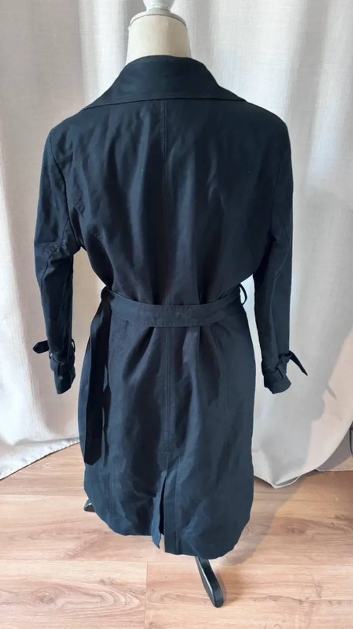 💕veste trench noir long hyper chic taille 40 L #MNGsuit #mango - photo numéro 6