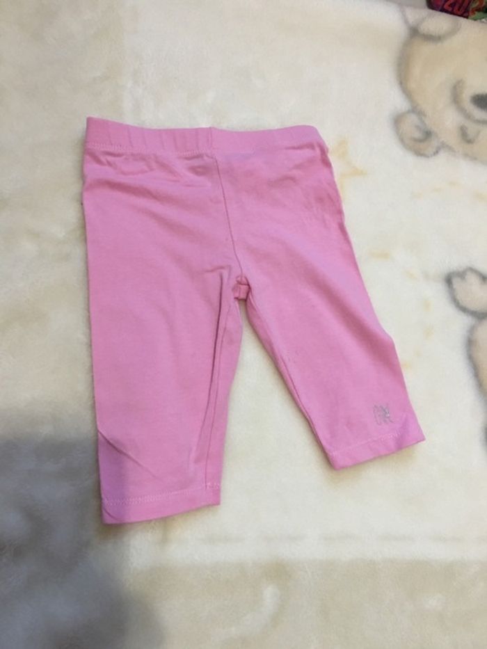 Legging 3-4 rose 18 mois