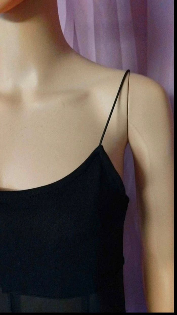 Robe noire h&m avec transparence taille s - photo numéro 6