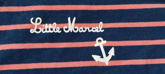 T-shirt ML mixte 12 mois little marcel - photo numéro 2