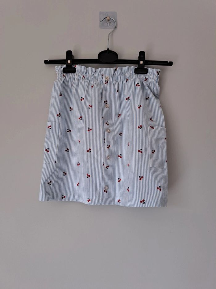 Jupe rayé blanc et bleu Lili Marelle