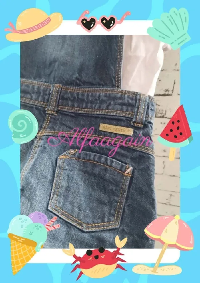 Lot salopette robe jean t-shirts 2ans - photo numéro 3