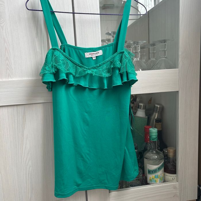 Top Morgan vert taille Xs