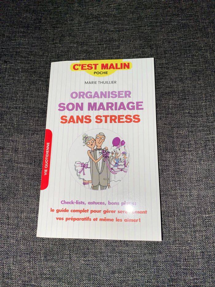 Livre organiser son mariage sans stress