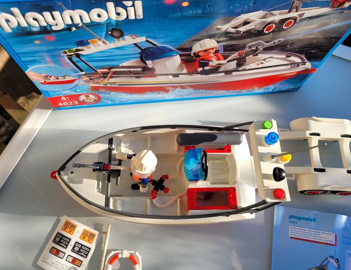Playmobil 4823 Bateau de Pompier avec boite et notice - photo numéro 8