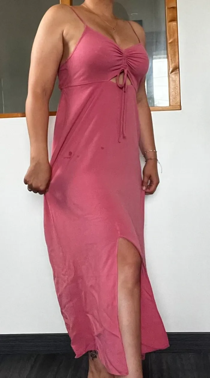 Robe longue été rose neuve sexy - photo numéro 2