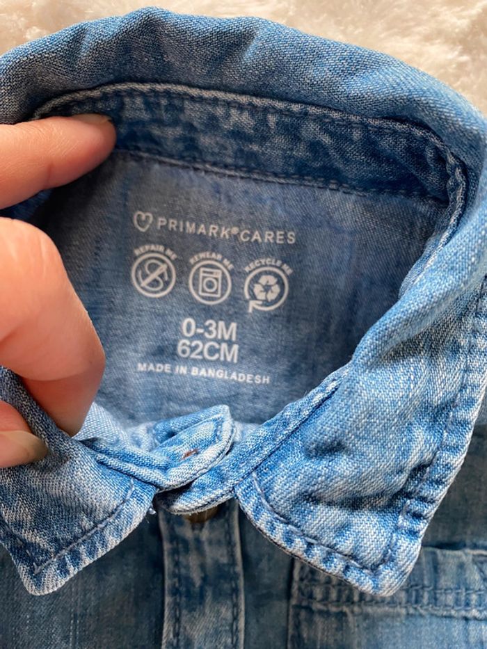 Chemise en jeans bleu - photo numéro 2