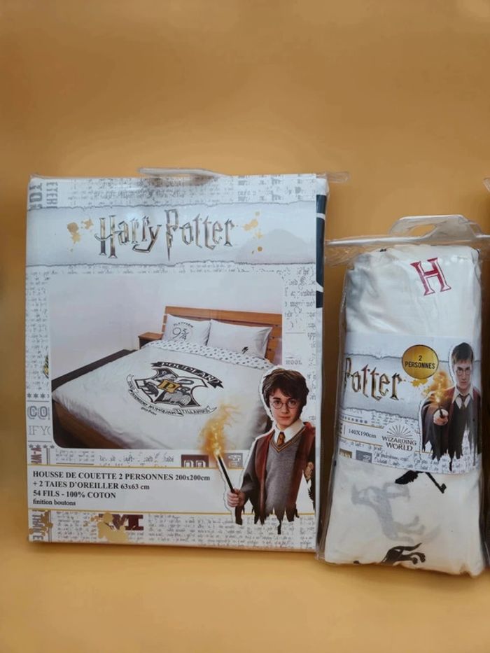 Lot Harry Potter – 2 parures + 2 draps housse - photo numéro 2