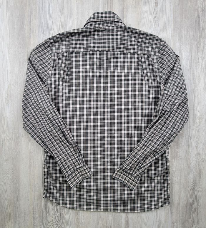 Chemise Lacoste homme – Petits carreaux vert foncé/blanc – Taille M – Excellent état - photo numéro 5