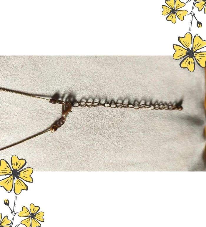 Collier vintage doré en perles facettées champagne – Élégance rétro - photo numéro 13