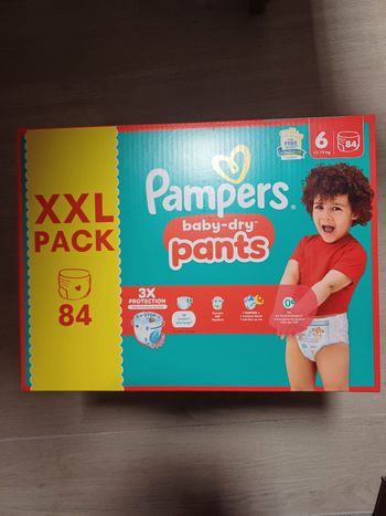 84 couches pampers pants taille 6