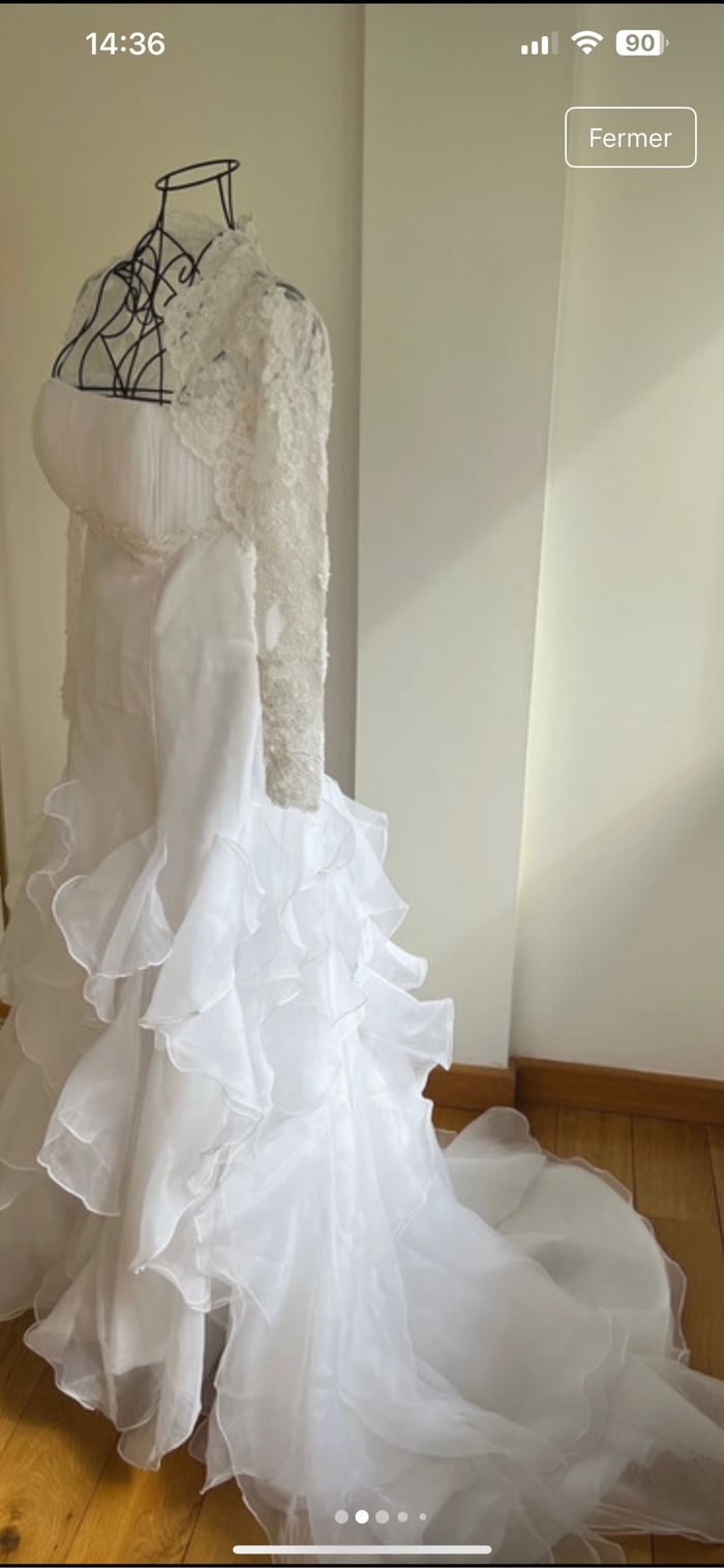 robe mariée  avec boléro 36