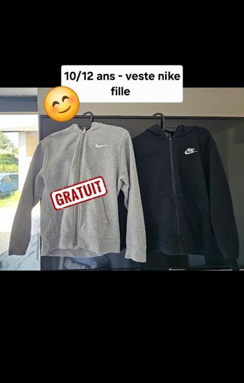 Veste nike noir fille 10/12ans