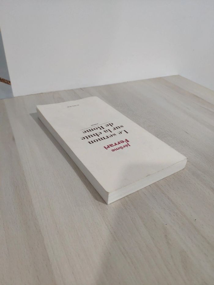 Livre Le sermon sur la chute de Rome Jérôme Ferrari - photo numéro 3