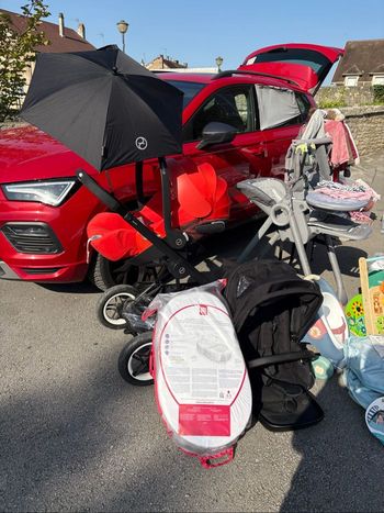 Pousette CYBEX TALOS S LUX avec cosy ombrelle et habillage pluie