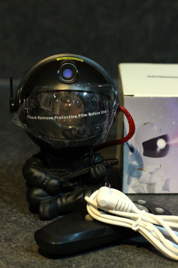 Lampe led projecteur astronaute noir guitare - photo numéro 2