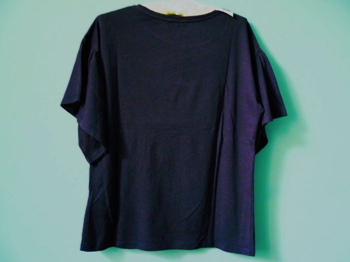 T-shirt Femme Kaporal S 36 Rock et perles bleu marine neuf - photo numéro 5