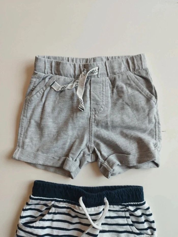 Lot shorts bébé garçon 12 mois - photo numéro 4