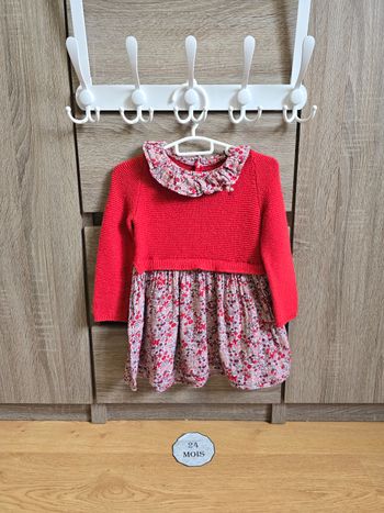 Vêtement Bébé Fille - Robe bi-matière - Sergent Major - 24 mois 86 cm