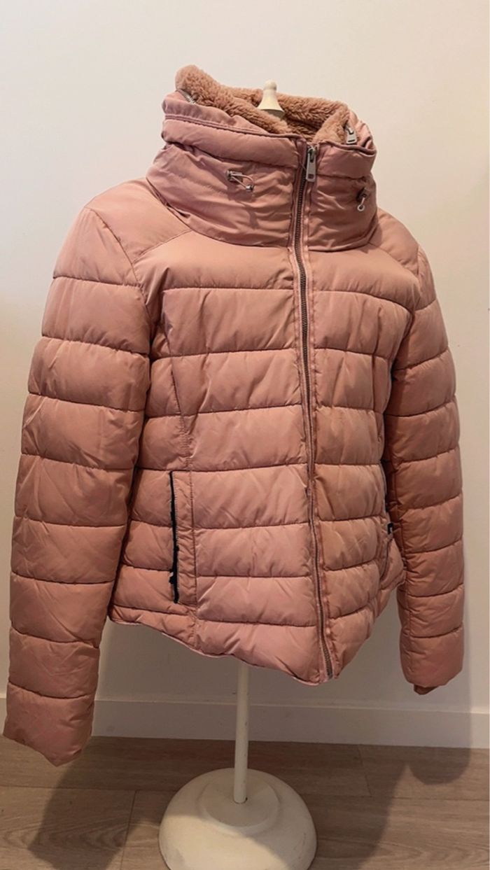 Doudoune rose poudré ZARA - photo numéro 2
