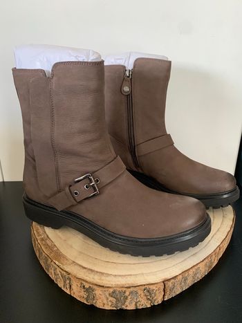 GEOX - Bottes motardes marron Chesnut Taille 40 - NEUF