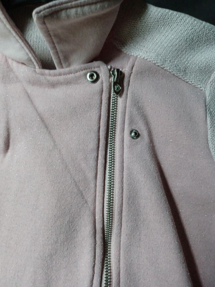 Veste style perfecto rose taille 14 ans - photo numéro 4