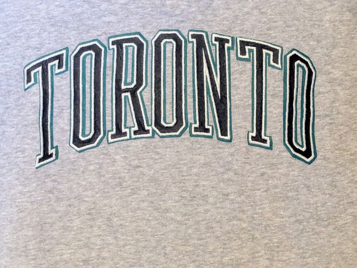 Sweat Kiabi Gris Grosse Ecriture Toronto Fermeture Eclair Col Vêtement Tendance Mode Adolescents - photo numéro 4