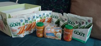 Lot alimentation bébé good goût babybio bledina